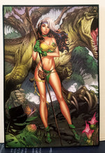 Load image into Gallery viewer, Rogue X-Men Savage Land by J. Scott Campbell 8x12 FRAMED Marvel Art Piece