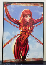Load image into Gallery viewer, Mary Jane Iron Spider by J. Scott Campbell 8x12 FRAMED Marvel Comic Art Piece