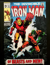 Load image into Gallery viewer, Iron Man #16 by George Tuska 11x14 FRAMED Art Print, Vintage Marvel Comics