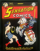 Load image into Gallery viewer, Sensation Comics #62 Wonder Woman 9x12 FRAMED Art Print, Vintage 1947 DC Comics