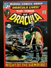 Load image into Gallery viewer, Tomb of Dracula #1 by Gene Colan 11x14 FRAMED Art Print, Vintage Marvel Comics