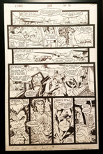 Load image into Gallery viewer, X-Men #268 pg. 30 Captain America Jim Lee 11x17 FRAMED Original Art Poster Marvel Comics