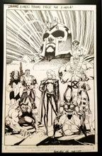Load image into Gallery viewer, X-Men #1 Storm Wolverine Jim Lee 11x17 FRAMED Original Art Poster Marvel Comics