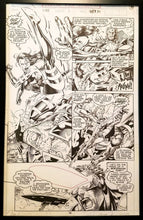 Load image into Gallery viewer, X-Men #1 pg. 34 Psylocke Jim Lee 11x17 FRAMED Original Art Poster Marvel Comics