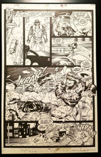 Load image into Gallery viewer, X-Men #268 pg. 19 Wolverine Jim Lee 11x17 FRAMED Original Art Poster Marvel Comics