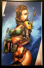 Load image into Gallery viewer, Star Wars Boba Fett Cosplay by Paul Green 11x17 FRAMED Art Print, Zenescope Comics