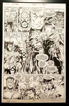 Load image into Gallery viewer, X-Men #275 pg. 18 Storm Jim Lee 11x17 FRAMED Original Art Poster Marvel Comics