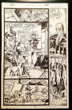 Load image into Gallery viewer, X-Men #1 pg. 20 Cyclops Jim Lee 11x17 FRAMED Original Art Poster Marvel Comics