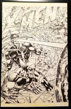 Load image into Gallery viewer, X-Men #1 Cyclops Wolverine Jim Lee 11x17 FRAMED Original Art Poster Marvel Comics