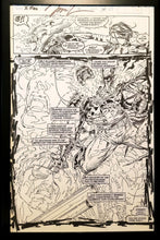Load image into Gallery viewer, X-Men #9 pg. 23 Ghost Rider Jim Lee 11x17 FRAMED Original Art Poster Marvel Comics