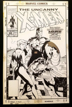 Load image into Gallery viewer, X-Men #268 Black Widow by Jim Lee 11x17 FRAMED Original Art Poster Marvel Comics