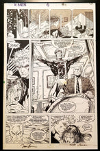 Load image into Gallery viewer, X-Men #4 pg. 11 Cyclops Jim Lee 11x17 FRAMED Original Art Poster Marvel Comics