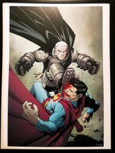 Load image into Gallery viewer, Batman Dark Knight Superman by Greg Capullo FRAMED 12x16 Art Print DC Comics Poster