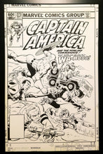 Load image into Gallery viewer, Captain America #273 by Mike Zeck 11x17 FRAMED Original Art Marvel Poster
