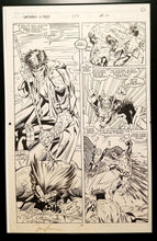 Load image into Gallery viewer, Uncanny X-Men #277 pg. 24 Gambit Jim Lee 11x17 FRAMED Original Art Poster Marvel Comics