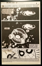 Load image into Gallery viewer, Secret Wars #1 pg. 1 by Mike Zeck 11x17 FRAMED Original Art Poster Marvel Comics