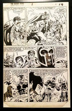 Load image into Gallery viewer, Secret Wars #1 pg. 19 by Mike Zeck 11x17 FRAMED Original Art Poster Marvel Comics