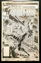 Load image into Gallery viewer, Web Spider-Man #31 Kraven Mike Zeck 11x17 FRAMED Original Art Poster Marvel Comics