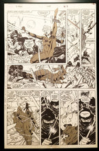 Load image into Gallery viewer, X-Men #268 pg. 8 Black Widow bondage Jim Lee 11x17 FRAMED Original Art Poster Marvel Comics