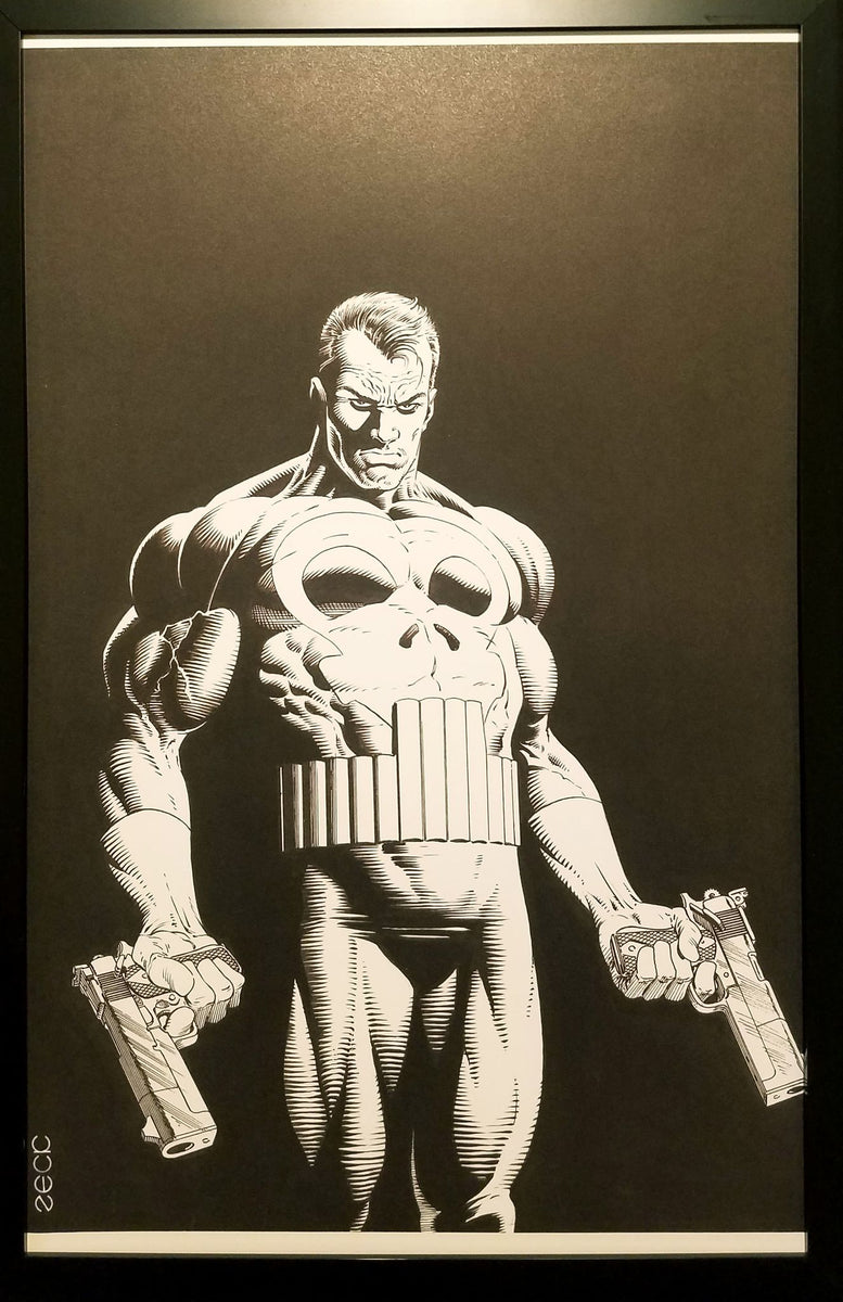 Punisher 1986 Mike Zeck 11x17 FRAMED Original Art Poster Marvel