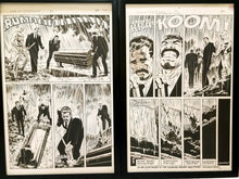 Load image into Gallery viewer, Web Spider-Man #31 pg. 29 & 30 Mike Zeck Set of 2 11x17 FRAMED Original Art Poster Marvel Comics