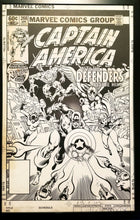 Load image into Gallery viewer, Captain America #268 by Mike Zeck 11x17 FRAMED Original Art Marvel Poster