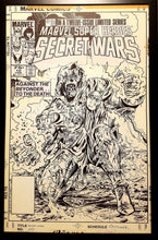 Load image into Gallery viewer, Secret Wars #10 Dr Doctor Doom Mike Zeck 11x17 FRAMED Original Art Poster Marvel Comics