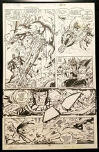 Load image into Gallery viewer, X-Men #1 pg. 33 Gambit Jim Lee 11x17 FRAMED Original Art Poster Marvel Comics