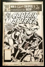 Load image into Gallery viewer, Captain America #263 by Mike Zeck 11x17 FRAMED Original Art Marvel Poster