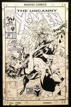 Load image into Gallery viewer, Uncanny X-Men #269 Jim Lee 11x17 FRAMED Original Art Poster Marvel Comics