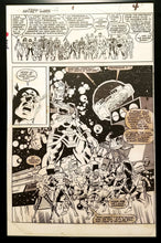 Load image into Gallery viewer, Secret Wars #1 pg. 4 by Mike Zeck 11x17 FRAMED Original Art Poster Marvel Comics