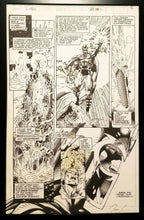 Load image into Gallery viewer, X-Men #1 pg. 30 Magneto Jim Lee 11x17 FRAMED Original Art Poster Marvel Comics