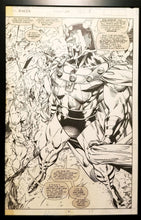 Load image into Gallery viewer, Uncanny X-Men #274 pg. 3 Magneto Jim Lee 11x17 FRAMED Original Art Poster Marvel Comics