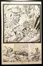 Load image into Gallery viewer, X-Men #7 pg. 16 Psylocke Jim Lee 11x17 FRAMED Original Art Poster Marvel Comics