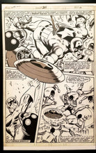 Load image into Gallery viewer, Captain America #265 pg. 10 Mike Zeck 11x17 FRAMED Original Art Poster Marvel Comics
