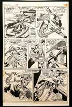 Load image into Gallery viewer, Amazing Spider-Man #100 pg. 15 Gil Kane 11x17 FRAMED Original Art Poster Marvel Comics