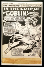Load image into Gallery viewer, Amazing Spider-Man #97 pg. 1 Gil Kane 11x17 FRAMED Original Art Poster Marvel Comics