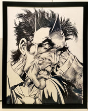 Load image into Gallery viewer, All Star Batman & Joker by Neal Adams 11x14 FRAMED DC Comics Art Print Poster