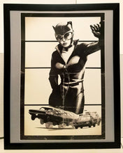 Load image into Gallery viewer, Catwoman Bullitt homage by Dave Johnson 11x14 FRAMED DC Comics Art Print Poster