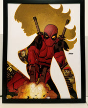 Load image into Gallery viewer, Deadpool Bond 007 homage by Dave Johnson 11x14 FRAMED Marvel Comics Art Print Poster