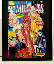 Load image into Gallery viewer, New Mutants #98 Deadpool by Rob Liefeld 11x14 FRAMED Marvel Comics Art Print Poster