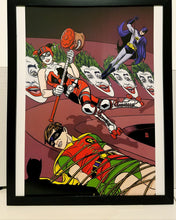 Load image into Gallery viewer, Batman 66 vs. Harley Quinn by Michael Allred 11x14 FRAMED DC Comics Art Print Poster