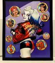 Load image into Gallery viewer, Harley Quinn by Amanda Conner 11x14 FRAMED DC Comics Art Print Poster