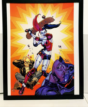 Load image into Gallery viewer, Harley Quinn by Amanda Conner 11x14 FRAMED DC Comics Art Print Poster