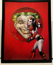 Load image into Gallery viewer, Harley Quinn & Joker by Amanda Conner 11x14 FRAMED DC Comics Art Print Poster
