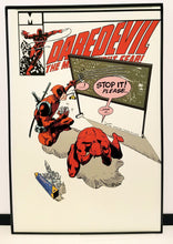Load image into Gallery viewer, Deadpool Daredevil Frank Miller homage 8x12 FRAMED Marvel Comics Art Print Poster