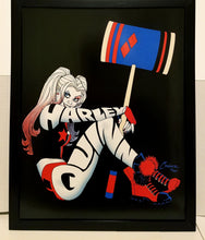 Load image into Gallery viewer, Harley Quinn by Amanda Conner 11x14 FRAMED DC Comics Art Print Poster