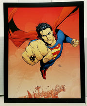 Load image into Gallery viewer, Superman Action Comics by Gary Frank 11x14 FRAMED DC Comics Art Print Poster