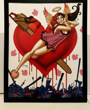 Load image into Gallery viewer, Harley Quinn by Amanda Conner 11x14 FRAMED DC Comics Art Print Poster