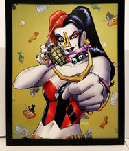Load image into Gallery viewer, Harley Quinn by Amanda Conner 11x14 FRAMED DC Comics Art Print Poster